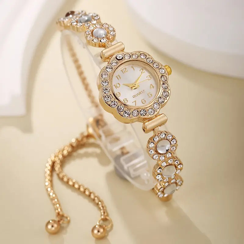 ✨ Women’s Bohemian Style Chain Quartz Watch – Elegant & Shiny
