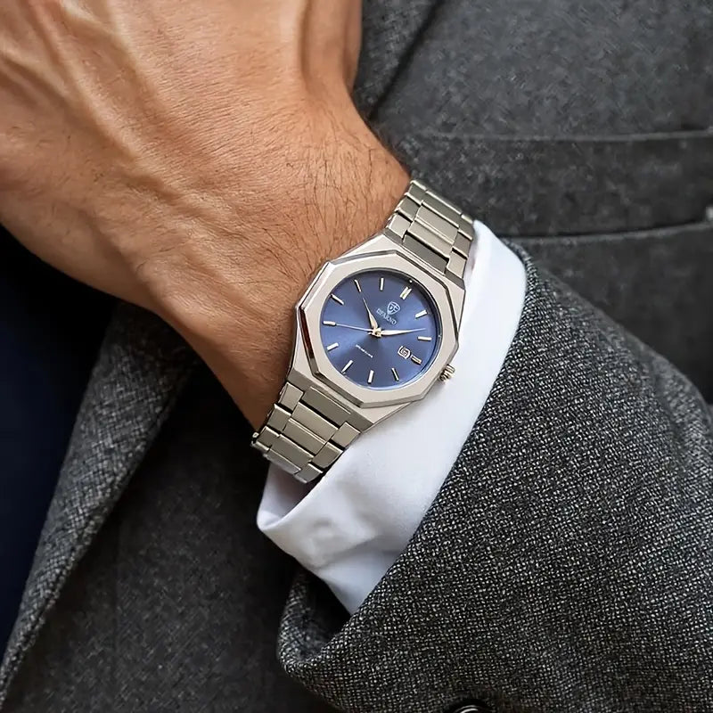 Men’s Business Quartz Watch – Luminous Calendar, Simple & Elegant Casual Design