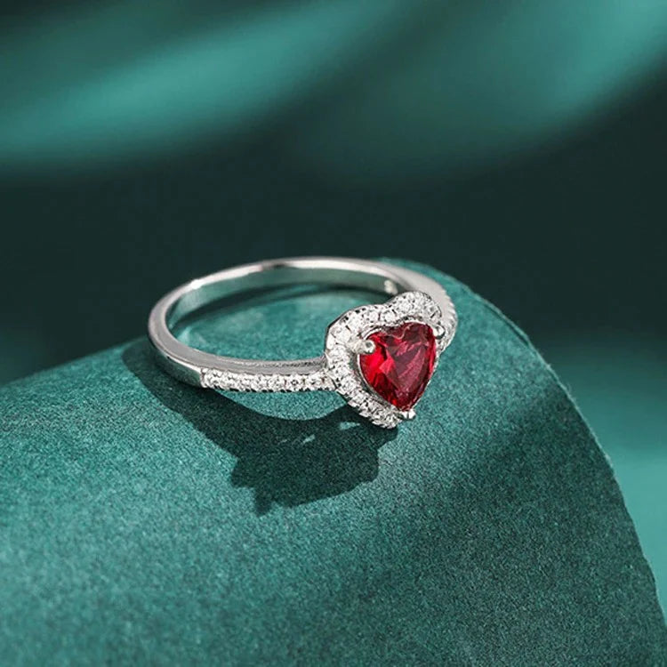 Crimson Heart Ring