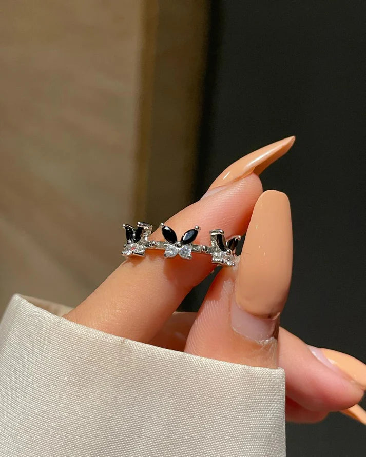 Butterfly Ring Band- black