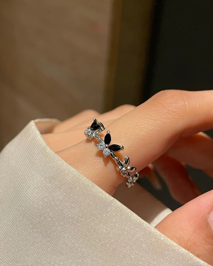 Butterfly Ring Band- black
