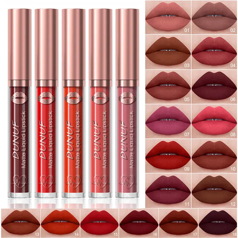 18pcs Matte Lip Gloss Set 💄 | Long Lasting & Waterproof