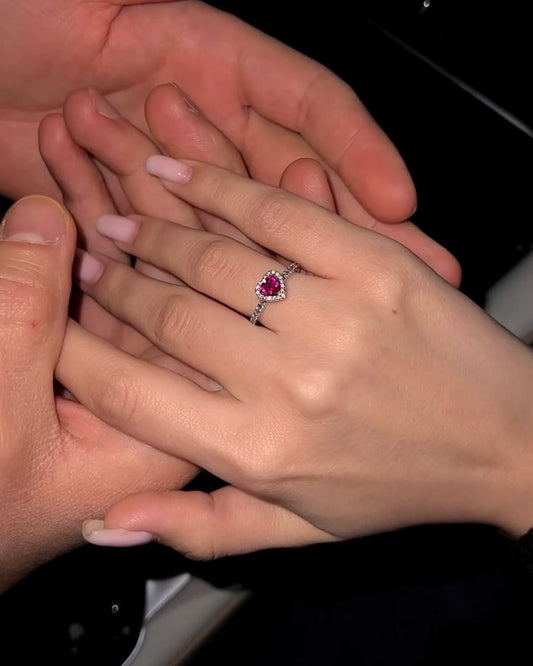 Adjustable Promise Heart Ring 💍+ Premium Box 🎁