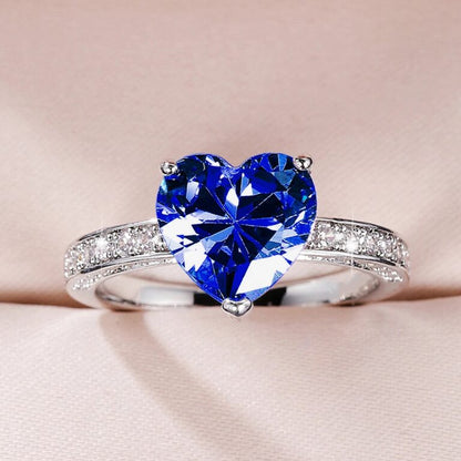 Magical Heart Ring- Royal Blue