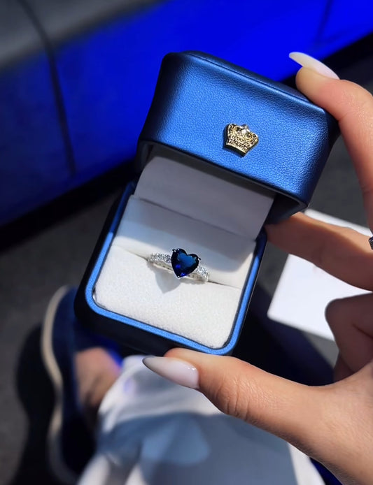 Magical Heart Ring- Royal Blue