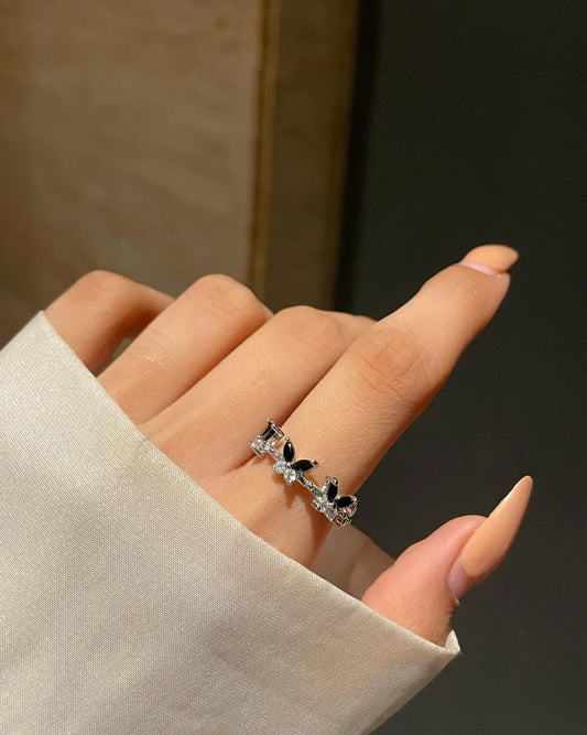 Butterfly Ring Band- black