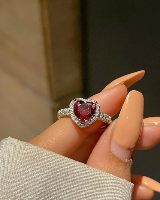 Adjustable Promise Heart Ring 💍+ Premium Box 🎁