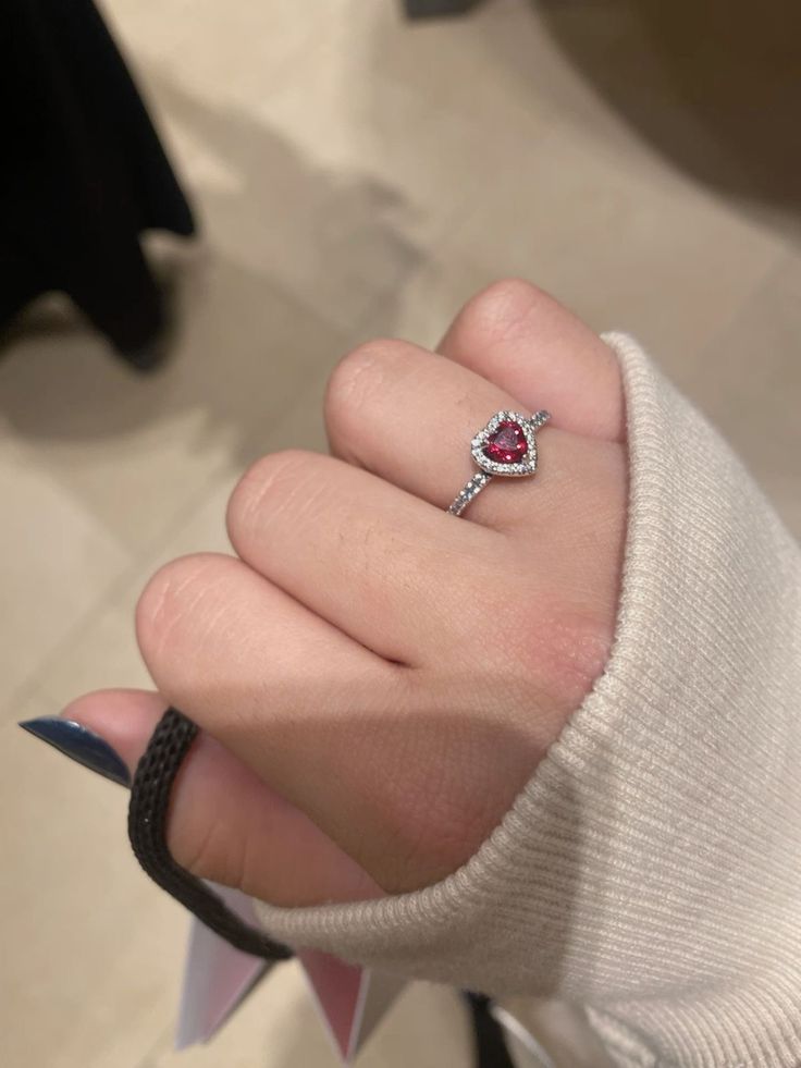 Red Heart Ring 💍+ With Premium Box 🎁