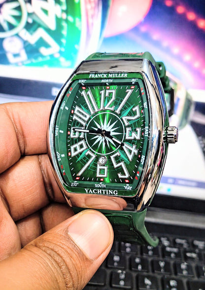 💚 FM Green Watch – Premium Luxury Green Dial Watch for Men