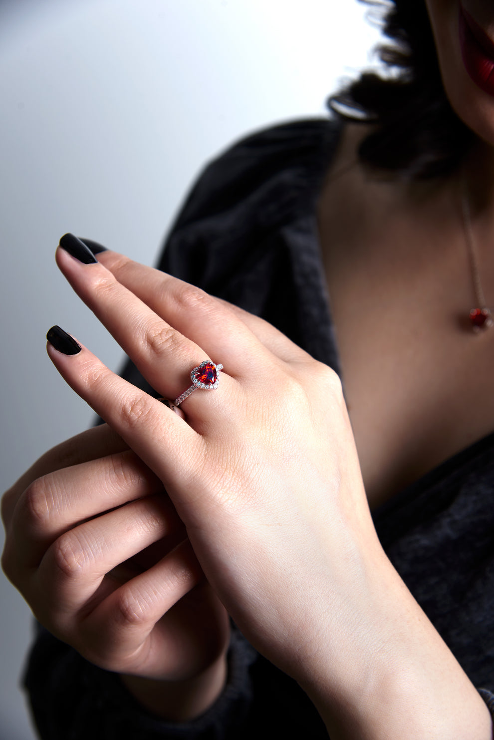 Adjustable Promise Heart Ring 💍+ Premium Box 🎁